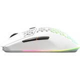 SteelSeries Aerox 3 Wireless - Snow gaming muis Wit, 18.000 dpi, RGB leds