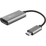 Trust Dalyx USB-C > HDMI adapter Zilver/zwart, 0,2 meter