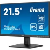 iiyama ProLite XU2293HS-B6 21.5" monitor Zwart (mat), HDMI, DisplayPort, Audio