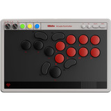 8BitDo Arcade Controller Grijs/rood, 2.4 GHz / Bluetooth / USB, Nintendo Switch, Pc
