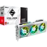 ASRock Radeon RX 9070 Steel Legend 16GB OC grafische kaart Zwart, 3x DisplayPort, 1x HDMI