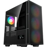 DeepCool CH560 DIGITAL midi tower behuizing Zwart | 1x USB-A | 1x USB-C | RGB | Tempered Glass