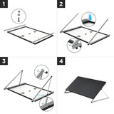 EcoFlow 50'' Tilt Mount Bracket houder Zwart/zilver, voor ECOFLOW 400W
