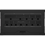 GIGABYTE AORUS ELITE GP-AE1000PM PG5, 1000 Watt voeding  Zwart, 6x PCIe, 1x 12VHPWR, Kabelmanagement