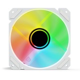Sharkoon SHARK Mirror RGB PWM REVERSE case fan Wit, 4-pin PWM