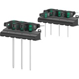 Wera 467/7 TORX HF-set 1 kruiskopschroevendraaier + rek, 7 stuks Zwart/groen, met holdingfunctie