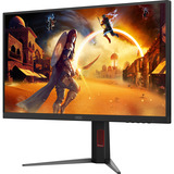 AOC U27G4XM 27" 4K UHD gaming monitor Zwart/rood, HDMI, DisplayPort, 4x USB-A, USB-B, 160 Hz / 320 Hz