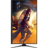 AOC U27G4XM 27" 4K UHD gaming monitor Zwart/rood, HDMI, DisplayPort, 4x USB-A, USB-B, 160 Hz / 320 Hz