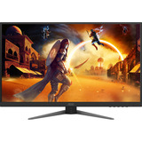 AOC U27G4XM 27" 4K UHD gaming monitor Zwart/rood, HDMI, DisplayPort, 4x USB-A, USB-B, 160 Hz / 320 Hz