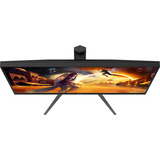 AOC U27G4XM 27" 4K UHD gaming monitor Zwart/rood, HDMI, DisplayPort, 4x USB-A, USB-B, 160 Hz / 320 Hz