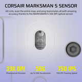 Corsair SCIMITAR Elite Wireless SE gaming muis Wit, 33.000 dpi, RGB leds