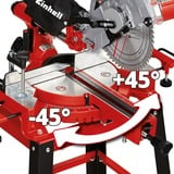 Einhell TC-SM 2531/2U afkort- en verstekzaag Rood/zwart