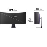 LG UltraGear evo 52G930B-B 52" 4K Ultra HD Curved UltraWide gaming monitor Zwart, 1x DisplayPort, 2x HDMI, 1x USB-C, 2x USB-A, 240 Hz