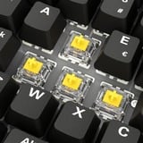 Sharkoon SKILLER SGK50 S2 PBT, gaming toetsenbord Zwart, BE Lay-out, Gateron G Pro 3.0 Yellow, RGB leds, Hot-swappable