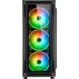 Sharkoon TK4 RGB midi tower behuizing Zwart | 4x USB-A | RGB | Tempered Glass