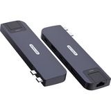 Sitecom 6-in-2 MacBook Air Multiport Hub dockingstation Blauw