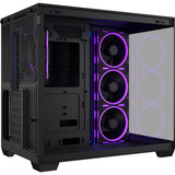 ASUS A32 PLUS midi tower behuizing Zwart | 2x USB-A | 1x USB-C | RGB | Tempered Glass