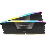 Corsair 16 GB DDR5-5200 (2x 8 GB) Kit werkgeheugen Zwart, CMH16GX5M2B5200C40, Vengeance RGB, XMP