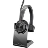HP Poly Voyager 4310 on-ear headset Zwart, Incl. BT700 USB-C-adapter + oplaadstandaard