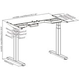 ICY BOX IB-EW205B-T onderstel Zwart