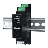 Shelly Wave Pro Shutter LR (EU) relais Zwart, Z-Wave
