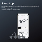 Shokz OpenRun Pro 2 Mini beengeleiding technologie headset Zwart