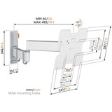 Vogels COMFORT TVM 3245 Draaibare tv-beugel wandmontage  Wit, 19-43"