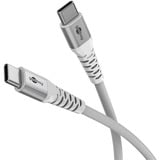 goobay Supersoft USB-C kabel Wit, 3 meter