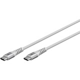 goobay Supersoft USB-C kabel Wit, 3 meter