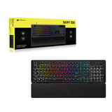 Corsair SKIFF 100 RGB gaming toetsenbord Zwart, US lay-out (QWERTY), Membraan, 100%