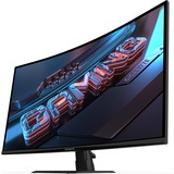 GIGABYTE GS32QCA 31.5" curved gaming monitor Zwart, HDMI, DisplayPort, 180 Hz