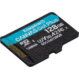 Kingston Canvas Go! Plus microSDXC 128 GB geheugenkaart Zwart, Class 10, UHS-I U3, V30, A2