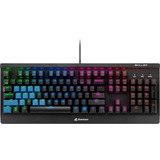 Sharkoon Skiller Mech SGK3 RGB mechanisch gaming toetsenbord Zwart, US lay-out (QWERTY), Kailh Red, 100%, RGB leds