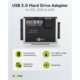 goobay USB 3.2 Gen 1 adapter voor harde schijf voor IDE en SATA 