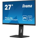 iiyama ProLite XUB2793QS-B7 27" monitor Zwart, 100 Hz, HDMI, DisplayPort, Audio, Adaptive Sync