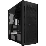 Corsair CORSAIR iCUE LINK 9000D Airflow Black big tower behuizing Zwart | 4x USB-A | 2x USB-C | Window