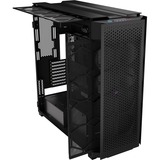 Corsair CORSAIR iCUE LINK 9000D Airflow Black big tower behuizing Zwart | 4x USB-A | 2x USB-C | Window