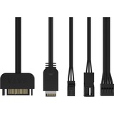 Corsair CORSAIR iCUE LINK 9000D Airflow Black big tower behuizing Zwart | 4x USB-A | 2x USB-C | Window