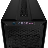 Corsair CORSAIR iCUE LINK 9000D Airflow Black big tower behuizing Zwart | 4x USB-A | 2x USB-C | Window