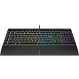 Corsair K55 RGB PRO, gaming toetsenbord Zwart, BE Lay-out, Membraan, RGB leds