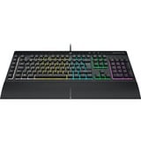 Corsair K55 RGB PRO gaming toetsenbord Zwart, BE lay-out (AZERTY), Membraan, 100%