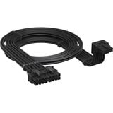 Corsair Typ 4 > 12V-2x6  90° GPU stroomkabel - Style A Zwart, 0,65 meter