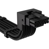 Corsair Typ 4 > 12V-2x6  90° GPU stroomkabel - Style A Zwart, 0,65 meter