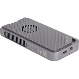 DeLOCK Externe M.2 NVMe SSD gaming behuizing USB-C 40 Gbps met RGB externe behuizing Grijs, met ventilator