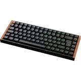 Keychron K2 HE-F1Z Wireless RGB toetsenbord Zwart, BE lay-out (AZERTY), Gateron Double-Rail Magnetic Nebula, 75%, Hot-swappable, Bluetooth, 2.4GHz