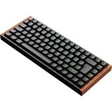 Keychron K2 HE-F1Z Wireless RGB toetsenbord Zwart, BE lay-out (AZERTY), Gateron Double-Rail Magnetic Nebula, 75%, Hot-swappable, Bluetooth, 2.4GHz