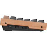 Keychron K2 HE-F1Z Wireless RGB toetsenbord Zwart, BE lay-out (AZERTY), Gateron Double-Rail Magnetic Nebula, 75%, Hot-swappable, Bluetooth, 2.4GHz