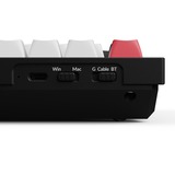 Keychron Q1 HE-H1 QMK, toetsenbord Zwart, BE Lay-out, Gateron Double-Rail Magnetic Nebula, RGB leds, 75%, Hot-swappable, Bluetooth, 2.4GHz