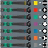 Wera 2067/6 Elektronica TORX BO schroevendraaierset + Rek Zwart/groen, 6-delig