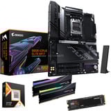 ALTERNATE Upgrade Kit B850 AORUS ELITE WIFI7 + Ryzen 7 9800X3D + 64 GB + 2 TB SSD Zwart, Moederbord, CPU, Geheugen, SSD